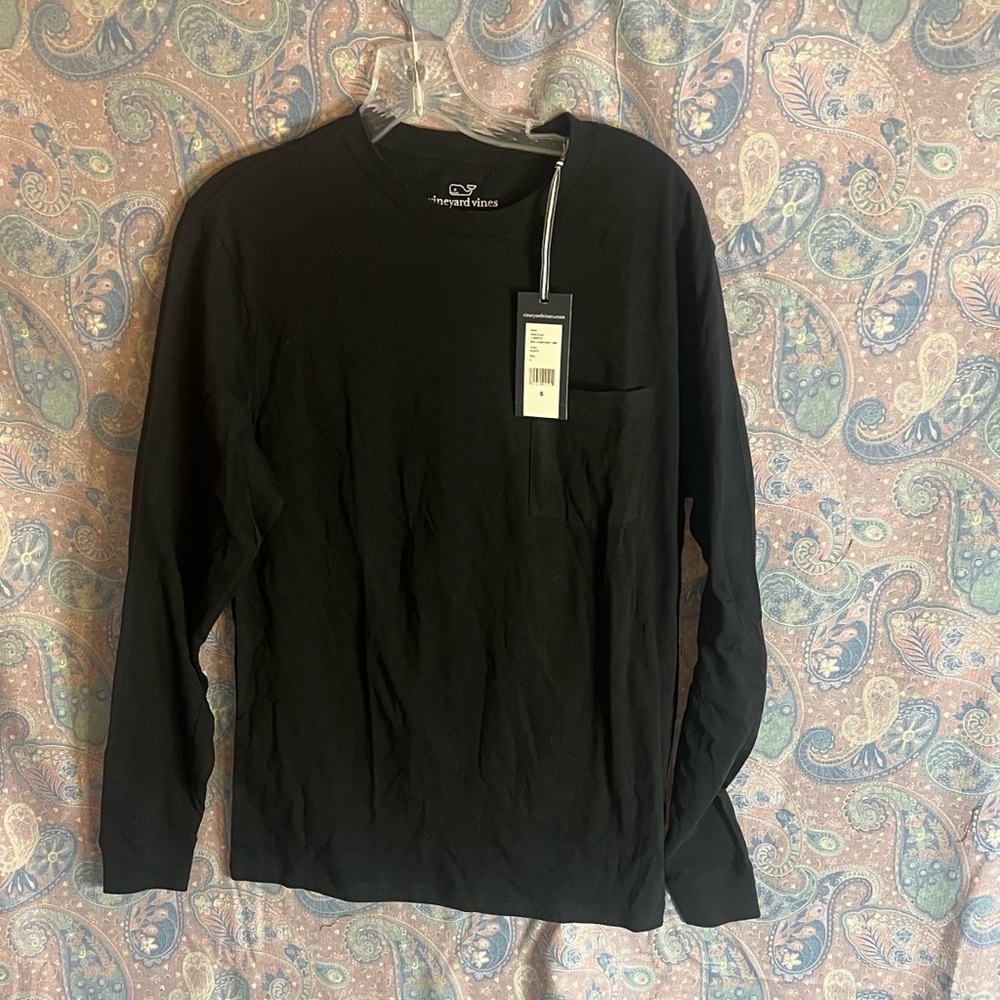 Vineyard Vines Black Long Sleeve Tee NWT